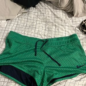 Nike green shorts